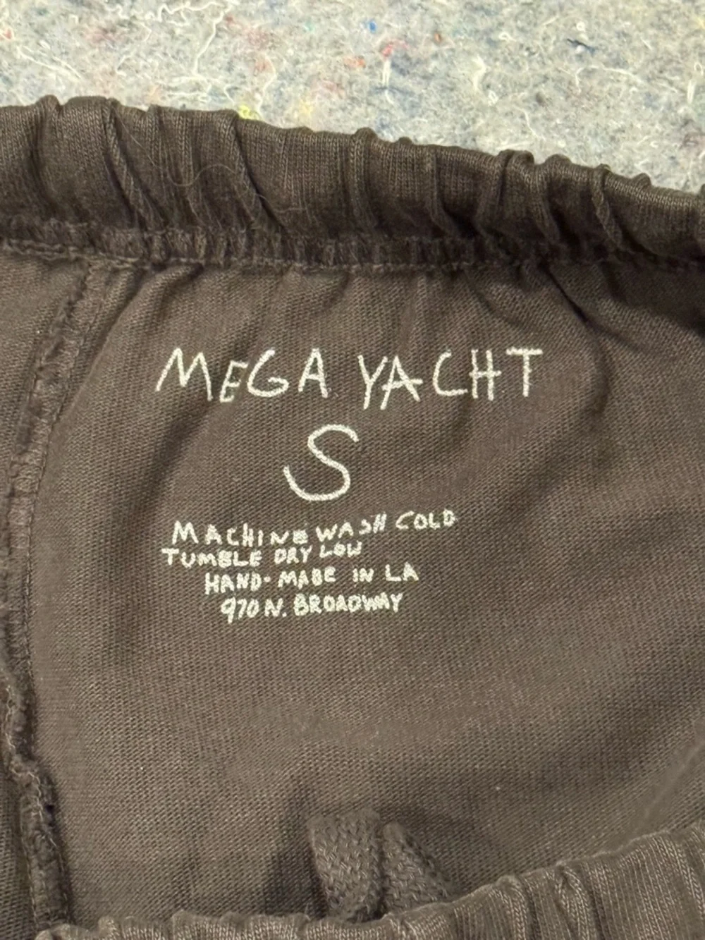Mega Yacht Los Angeles Women's Designer Sweat Shorts‎ Comfy Style Size S Small